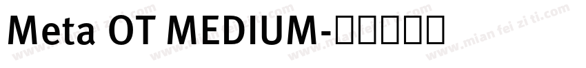 Meta OT MEDIUM字体转换
